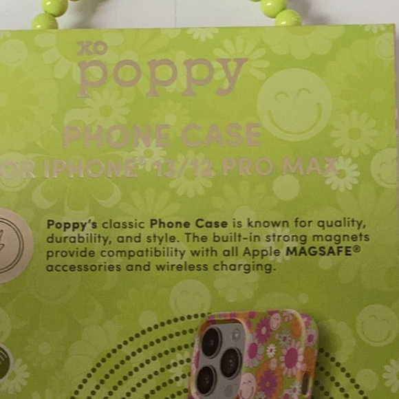 POPPY NEW IN BOX HARD SHELL FOR IPHONE CASE 13/12 PRO MAX  MAGSAFE - Picture 6 of 7